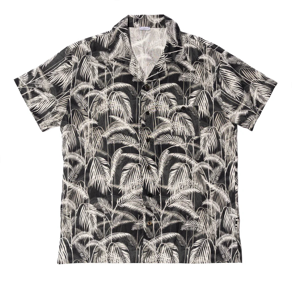 PRINTED MC PALM LINEN SHIRT - DANWARD