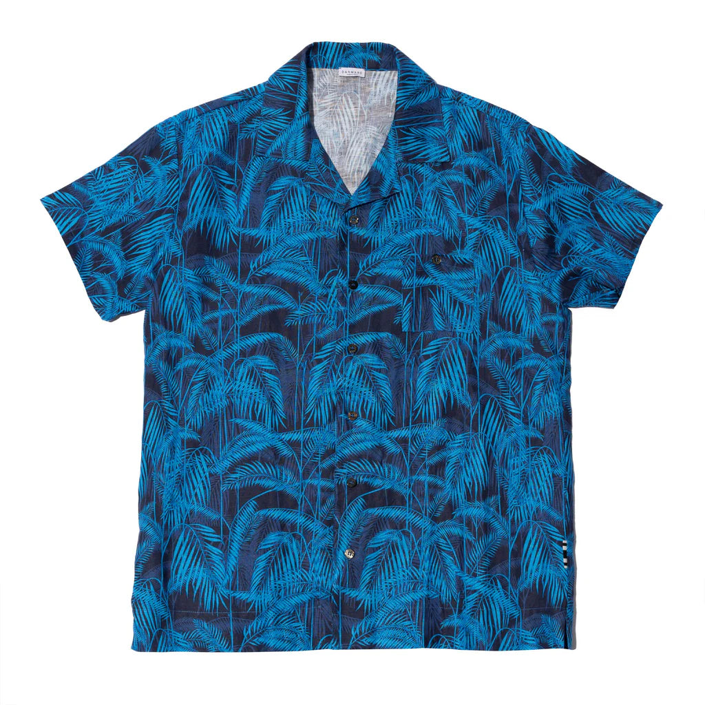 PRINTED MC PALM LINEN SHIRT - DANWARD