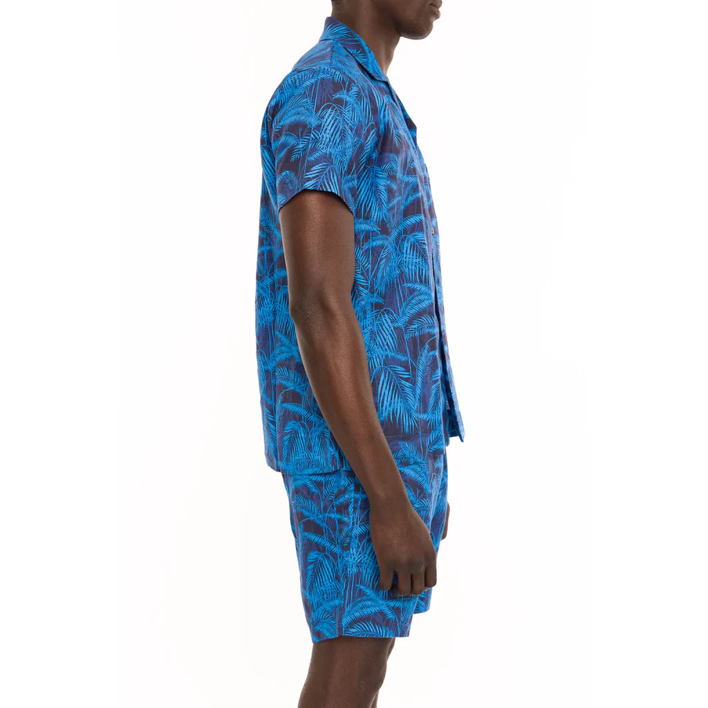 PRINTED MC PALM LINEN SHIRT - DANWARD