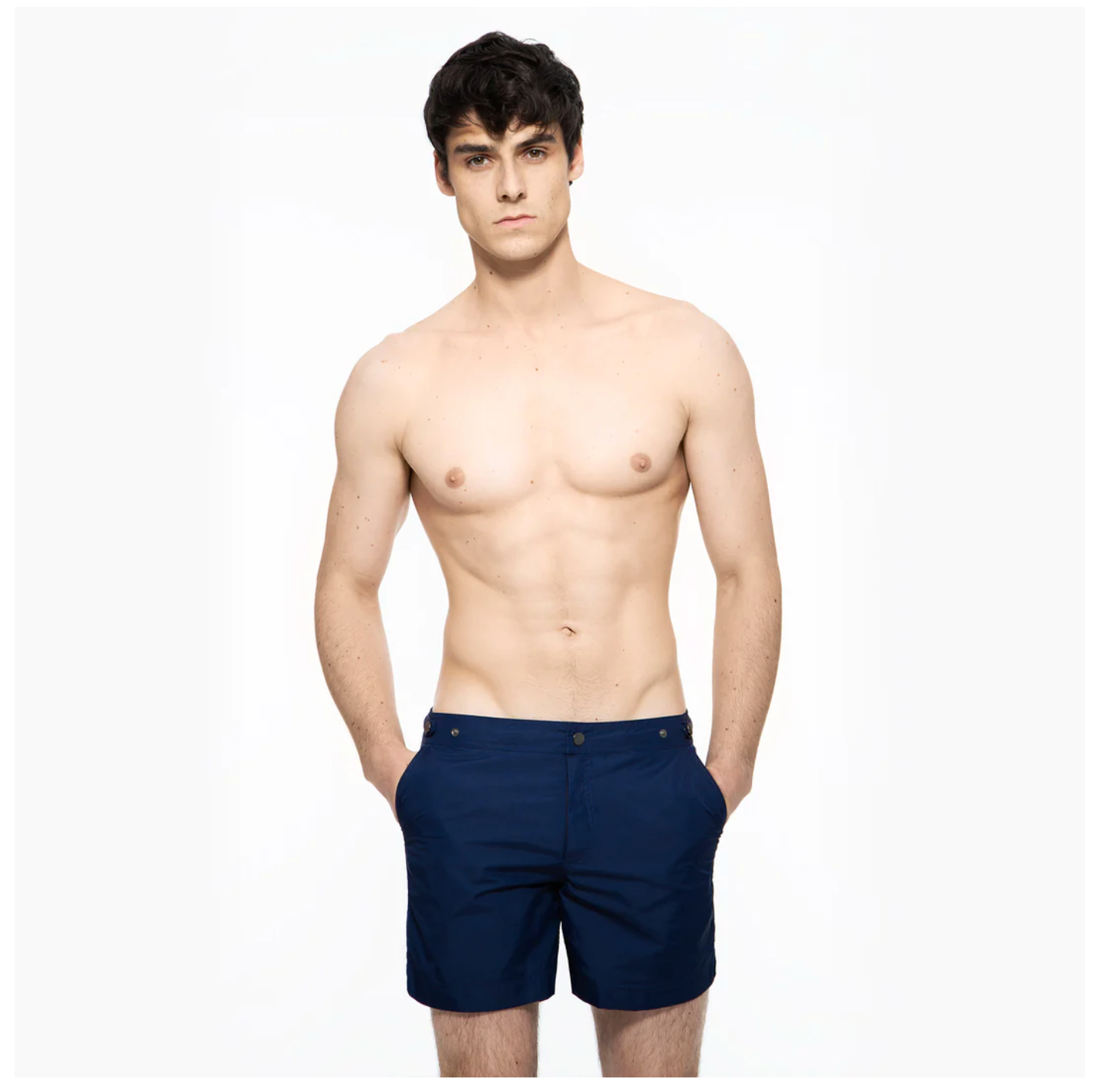 ELVIO PRINCE &amp; BOND NAVY BLUE SWIM SHORTS