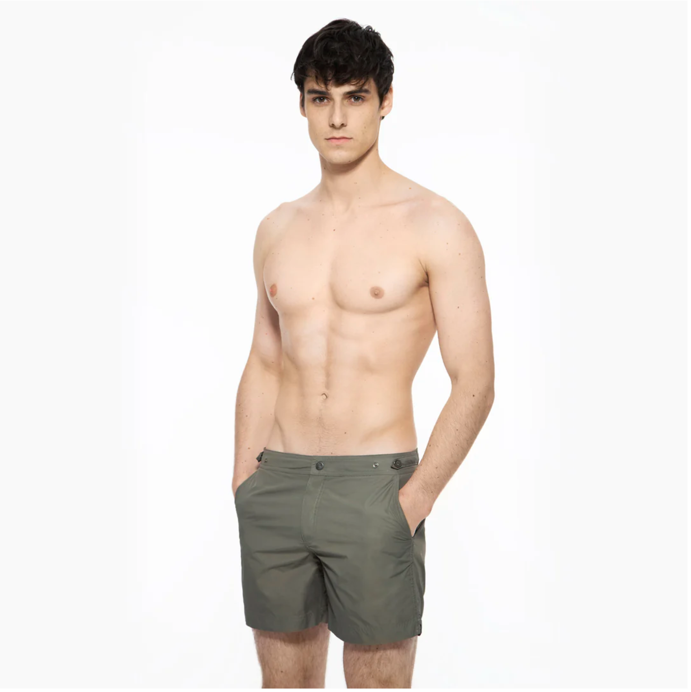 DARK BLUE GRAY SWIM SHORTS ELVIO PRINCE &amp; BOND