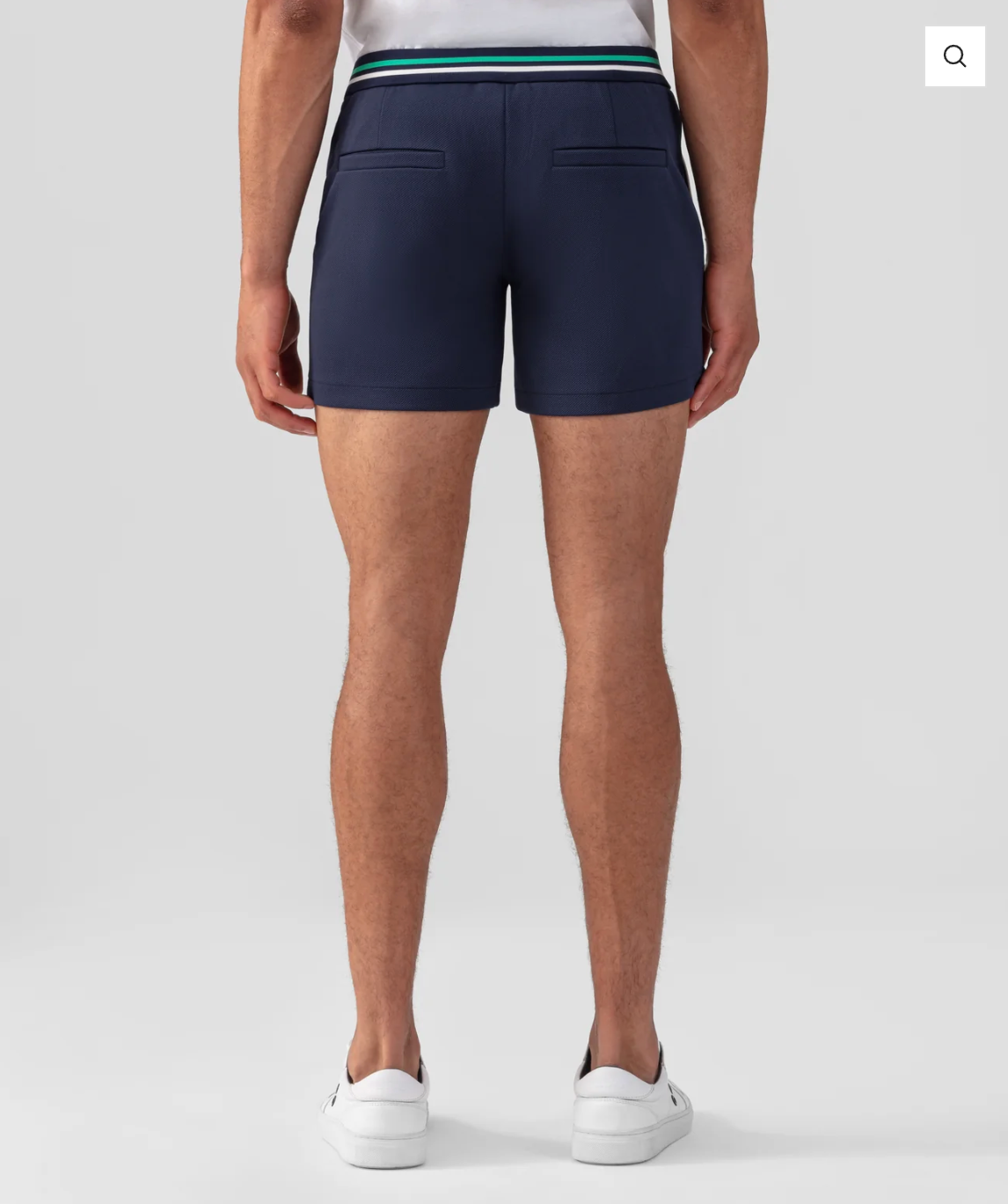 STRIPED TENNIS SHORTS WITH BELTS - RON DORFF