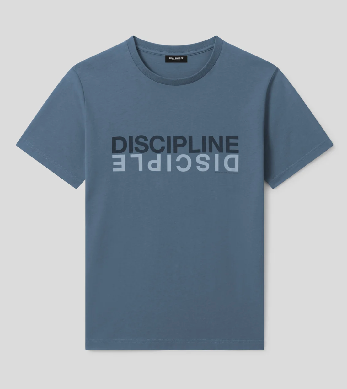 Organic cotton T-shirt "DISCIPLINE-DISCIPLE" - RON DORFF