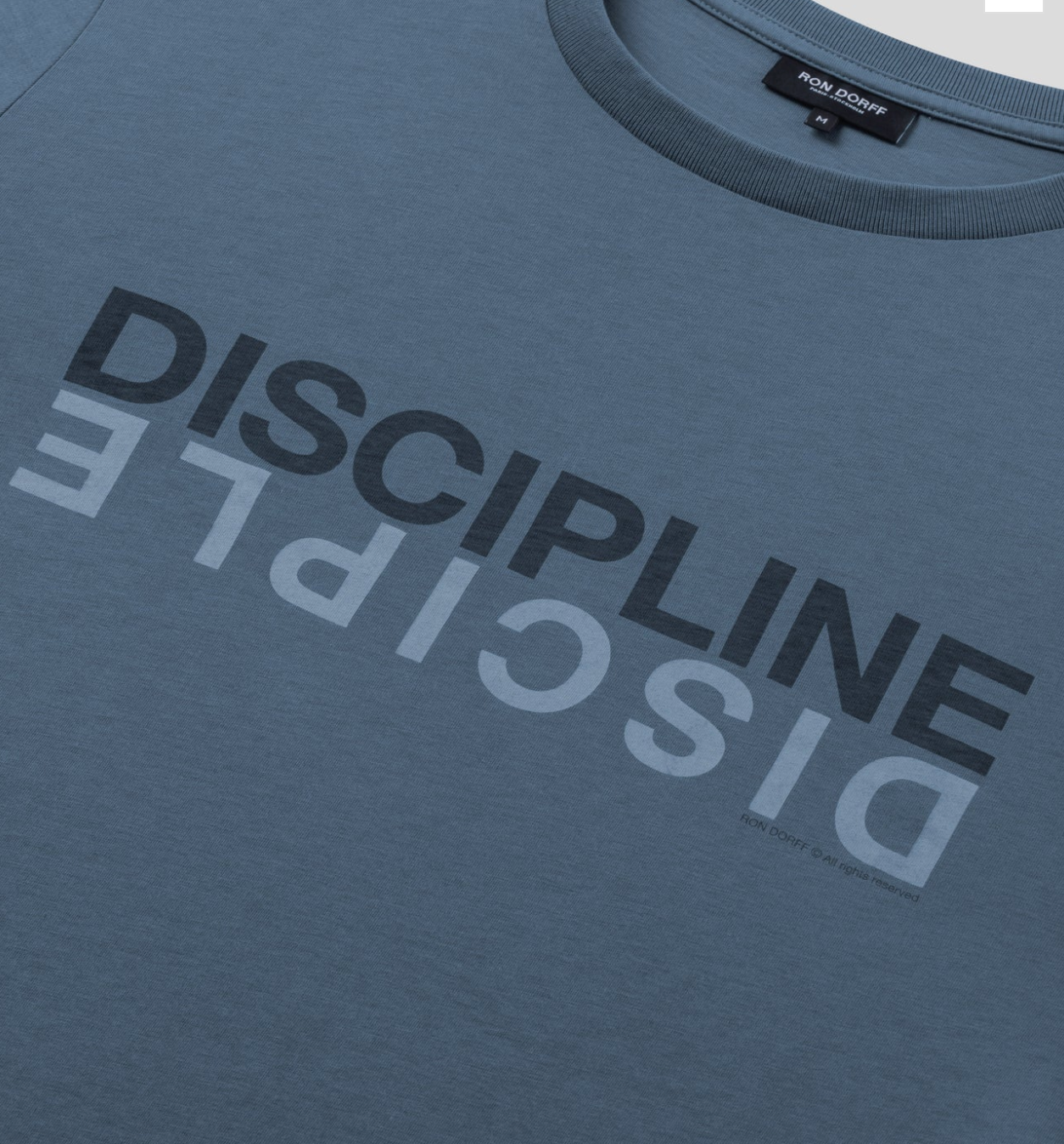 Organic cotton T-shirt "DISCIPLINE-DISCIPLE" - RON DORFF