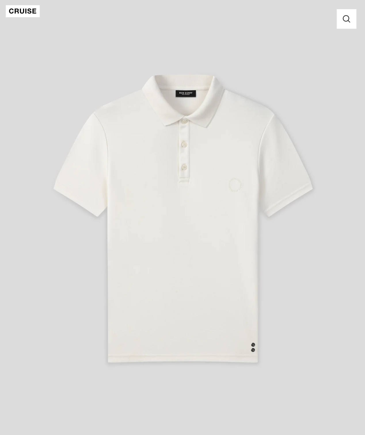 POLO HEAVY COTON BLUE OR WHITE - RON DORFF