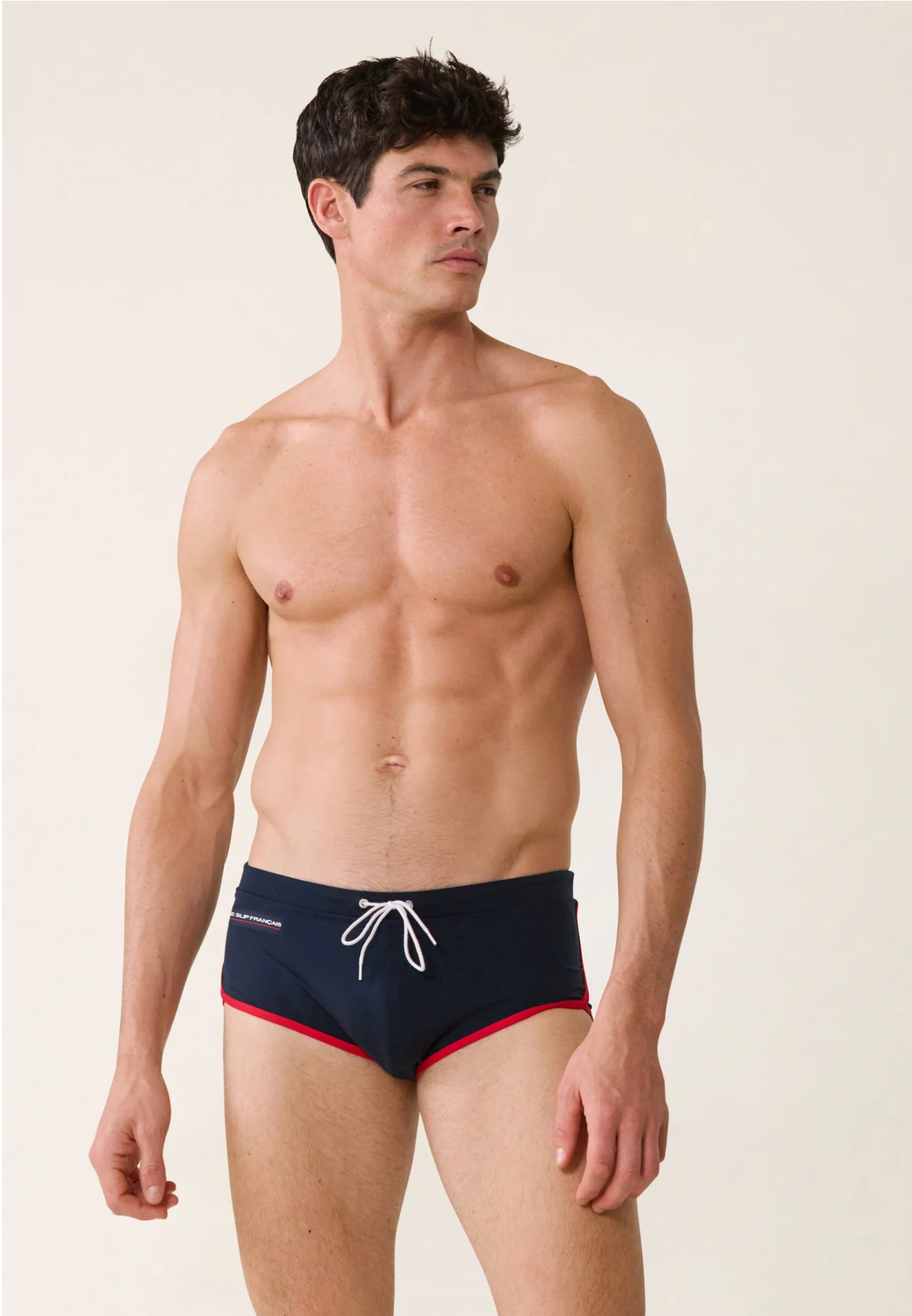 NAVY BLUE SPORTS SWIM BRIEFS "WATERSLIP" - LE SLIP FRANCAIS 