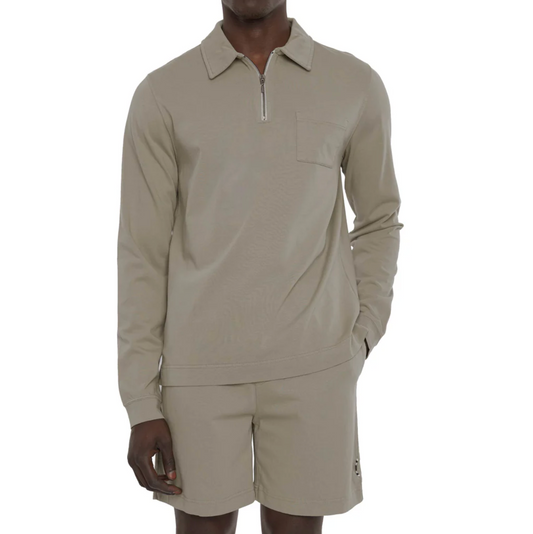 POLO ML DOUBLE JERSEY CLAY - DANWARD