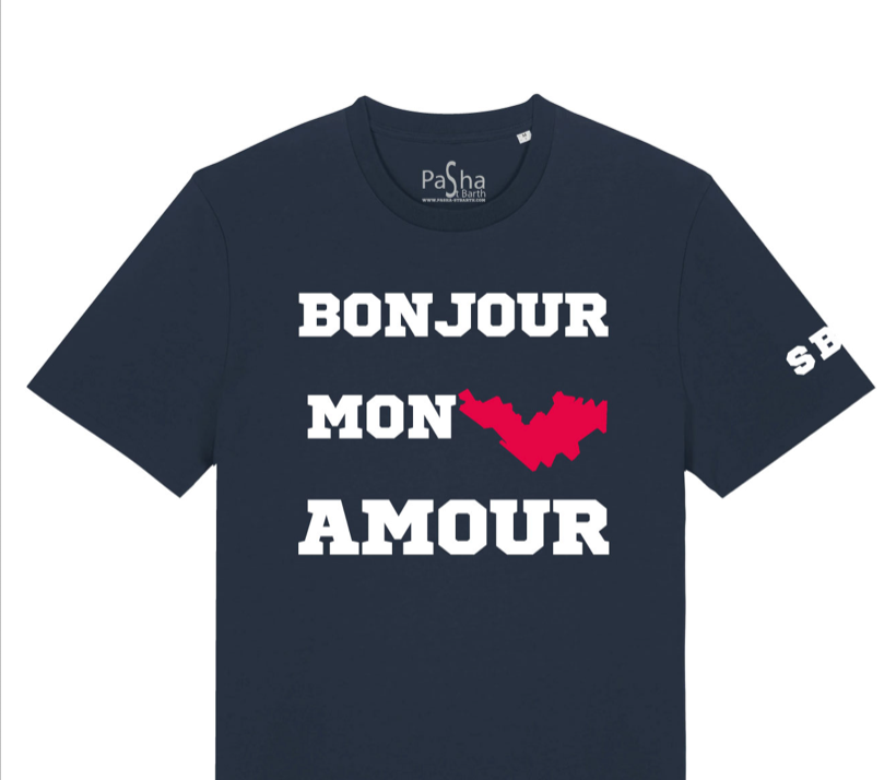 TEE SHIRT MC BONJOUR MON AMOUR X SBH - PASHA ST BARTH-