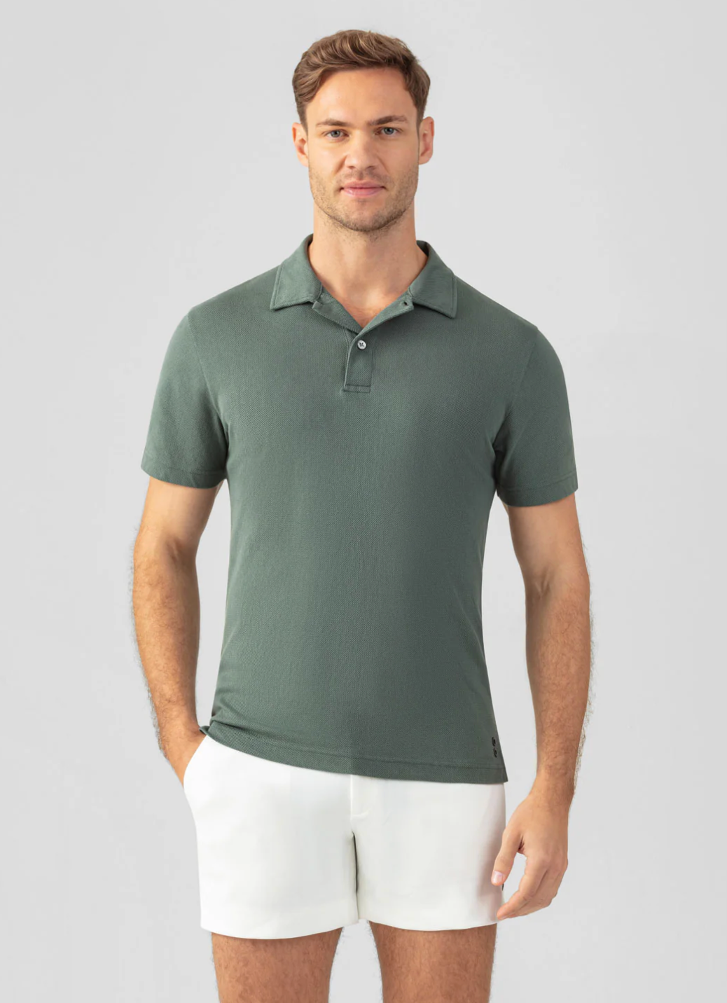 COTTON MESH POLO SHIRT 3 COLORS - RON DORFF 