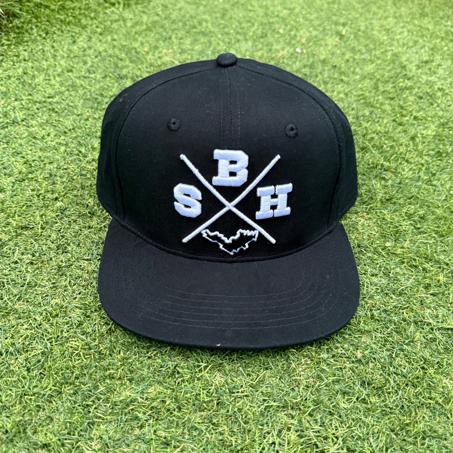 CAP X SBH 3D FLAT VISOR BLACK / WHITE - PASHA ST BARTH