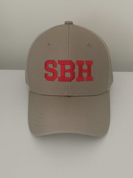 CAP TRUCKER SBH SAND / Red Terracota X PASHA ST BARTH