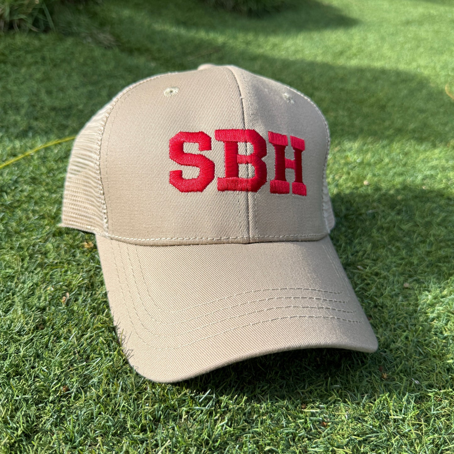 CAP TRUCKER SBH SAND / Red Terracota X PASHA ST BARTH